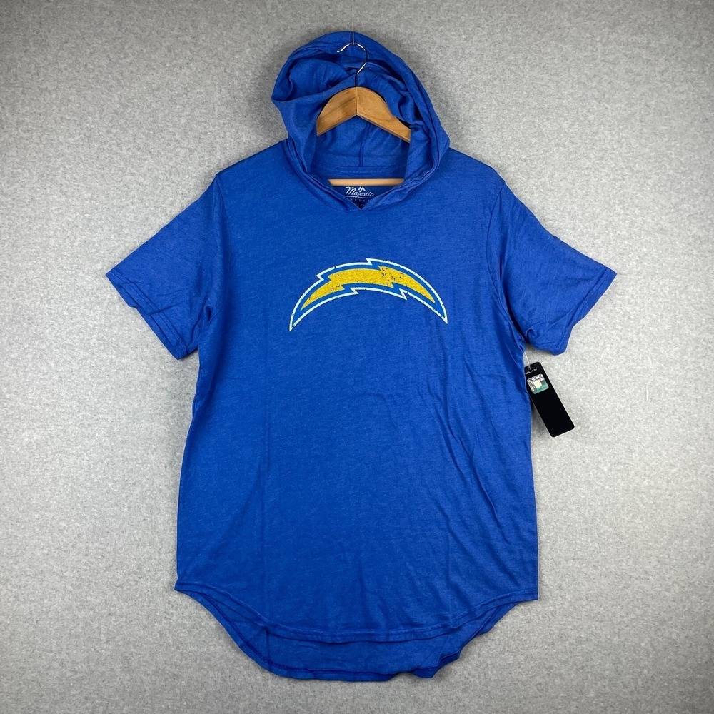 Los Angeles Chargers Shirt Mens Large Hood Majestic Threads Derwin James Jr New